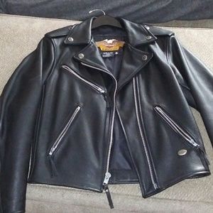 Chaps/ Harley Davidson leather jacket